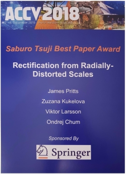 ACCV 2018 Saburo Tsuji Best Paper Award